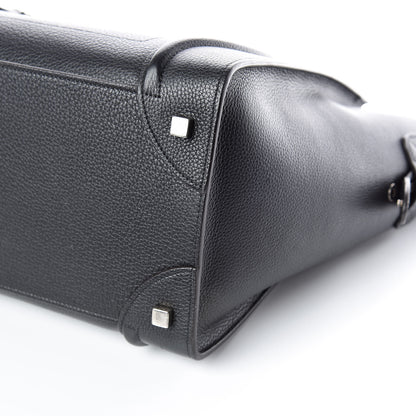 Celine Drummed Calfskin Mini Luggage Black 6 of 12