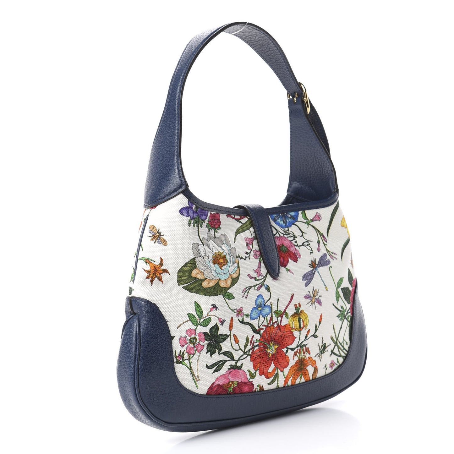Canvas Flora Medium Jackie Hobo Blue Agata