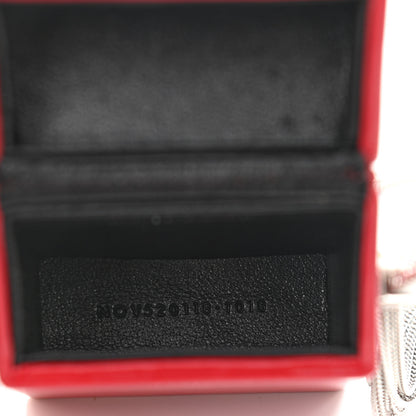 Saint Laurent Lambskin Smoking Box Crossbody Rouge Eros 5 of 11