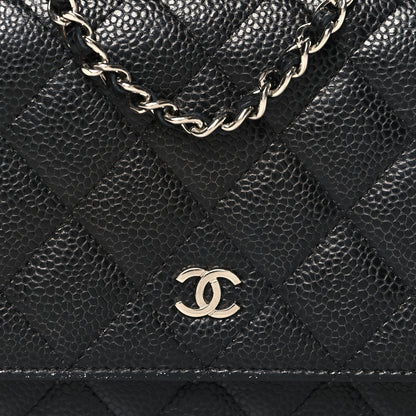 Chanel Caviar Quilted Wallet on Chain WOC Black 8 of 13