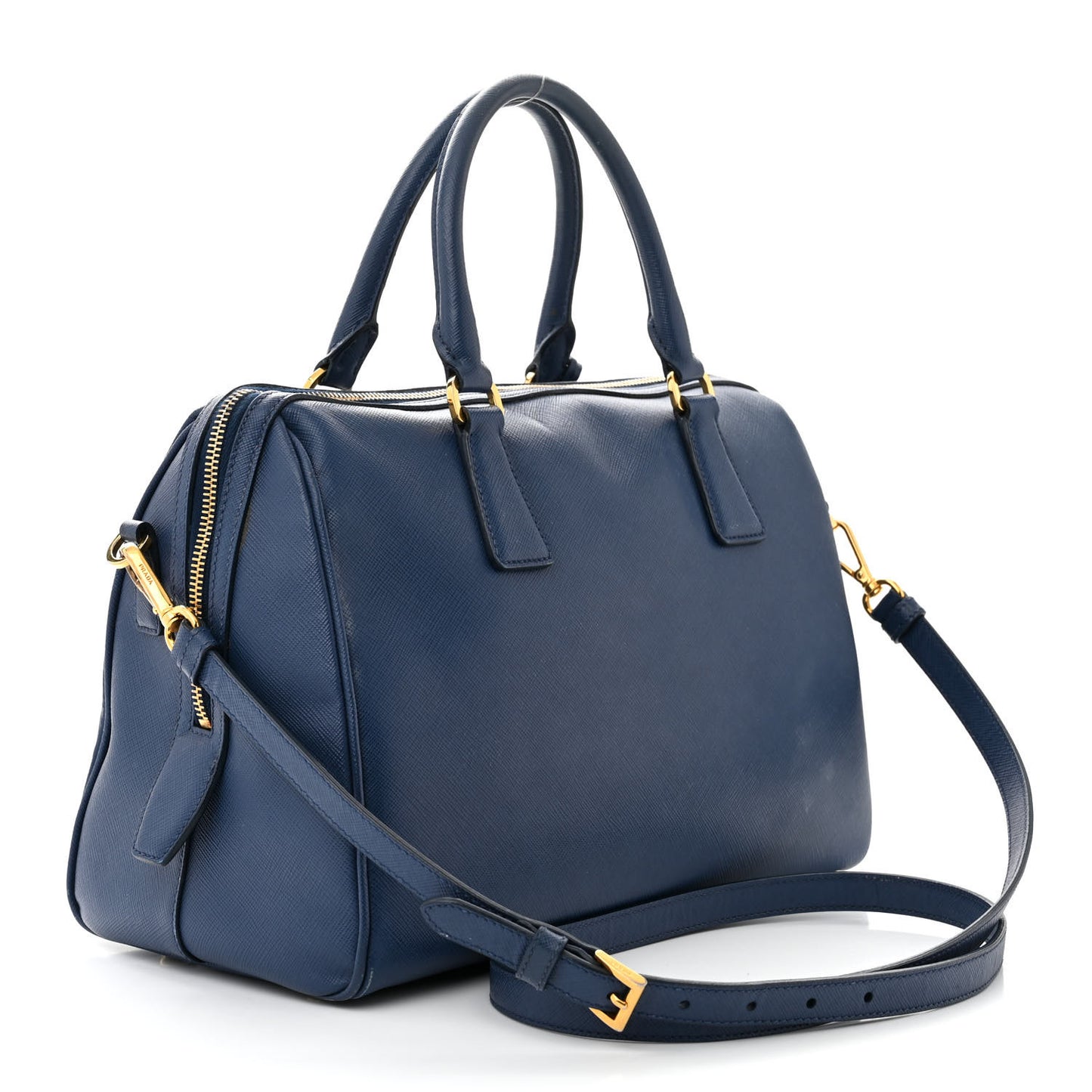 Saffiano Lux Bowler Blue