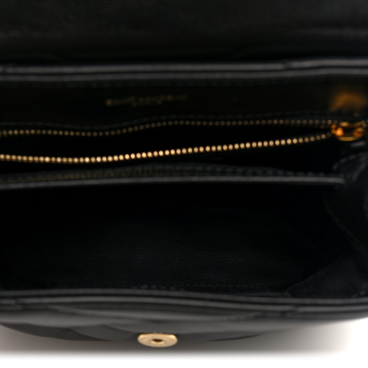 Calfskin Y Quilted Monogram Toy Loulou Crossbody Bag Black