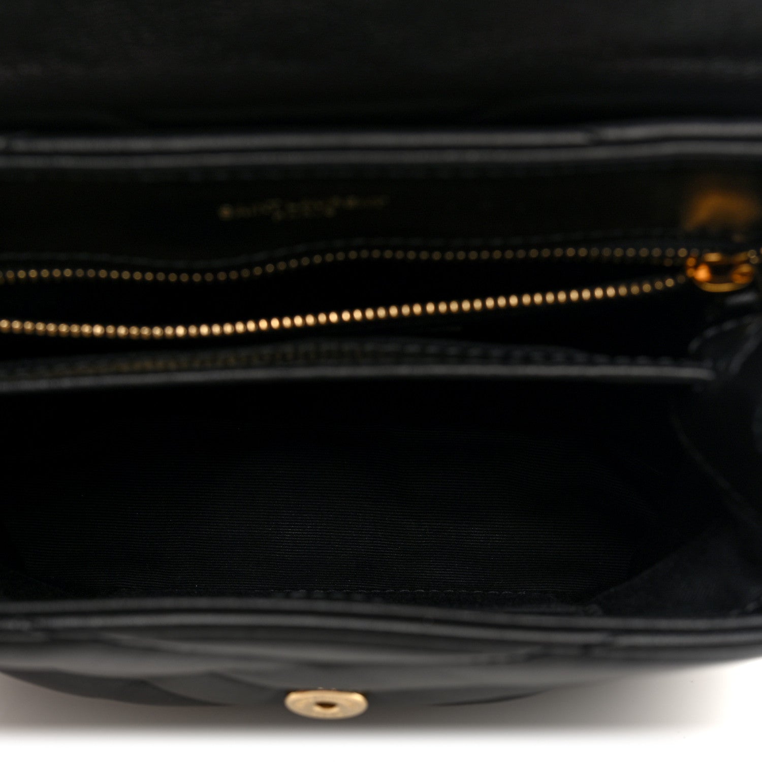 Saint Laurent Calfskin Y Quilted Monogram Toy Loulou Crossbody Bag Black 5 of 9