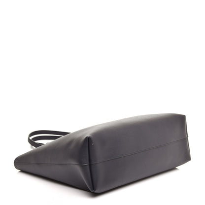 Saint Laurent Calfskin Large Shopping Tote Deep Marine 4 of 10