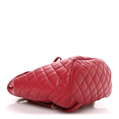 Chanel Lambskin Quilted Small Urban Spirit Backpack Dark Pink 4 of 10