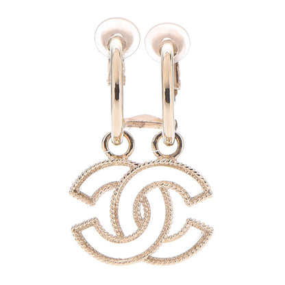Chanel CC Dangle Clip On Earring Gold 1 of 4