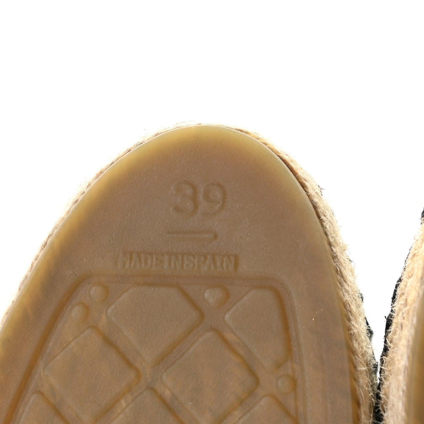 Lambskin Quilted CC Espadrilles 39 Black
