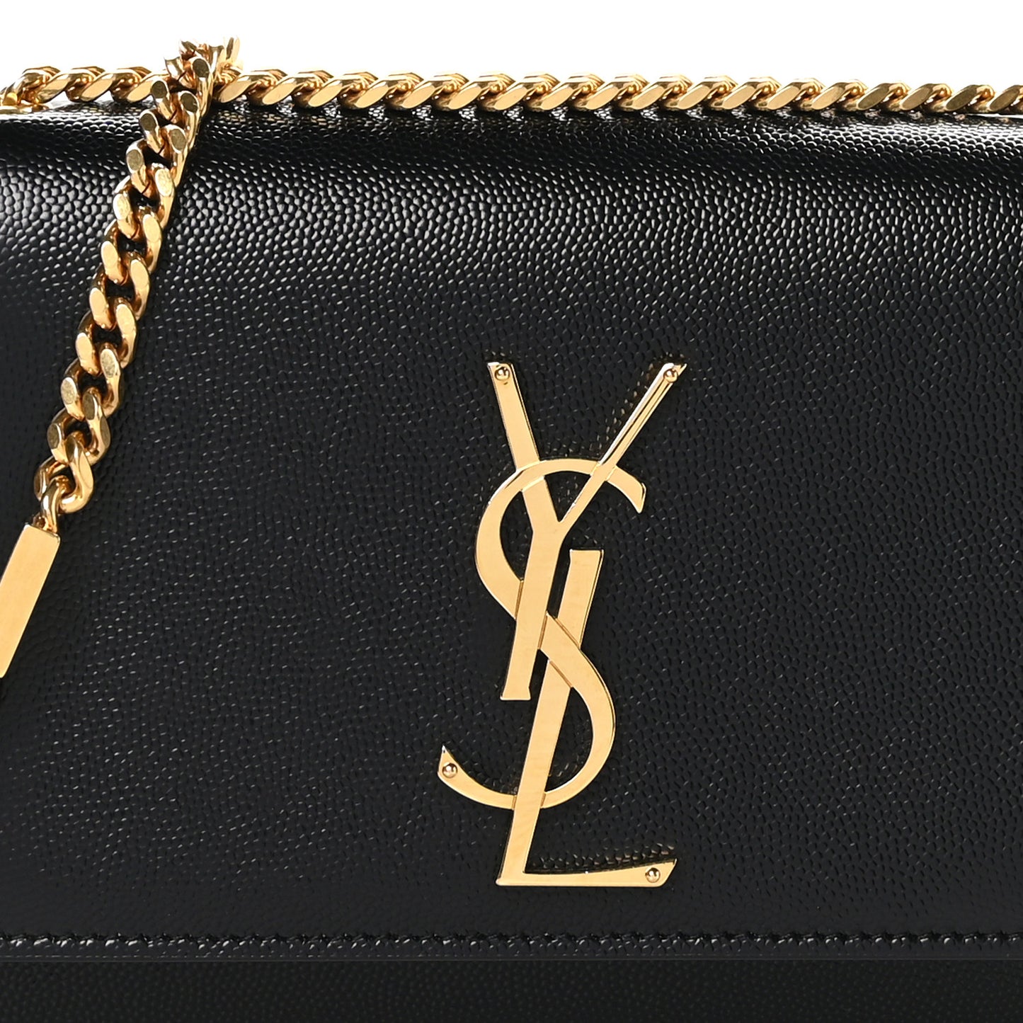 Grain De Poudre Small Monogram Kate Satchel Black