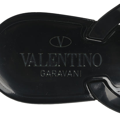 Valentino Garavani PVC Jelly Rockstud Bow Thong Sandals 38 Black 8 of 8