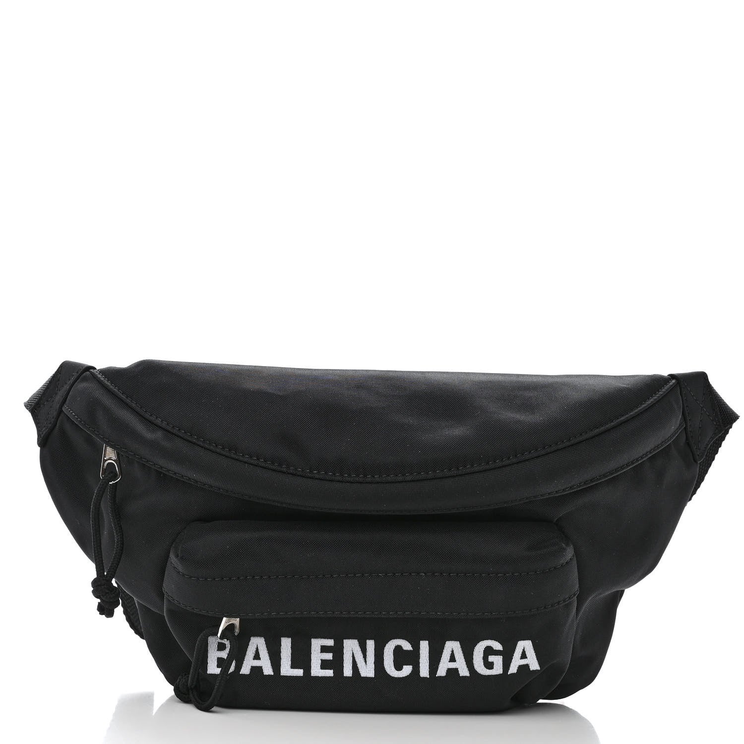 Balenciaga Sport Nylon Logo Embroidered Wheel Beltpack Black 1 of 10