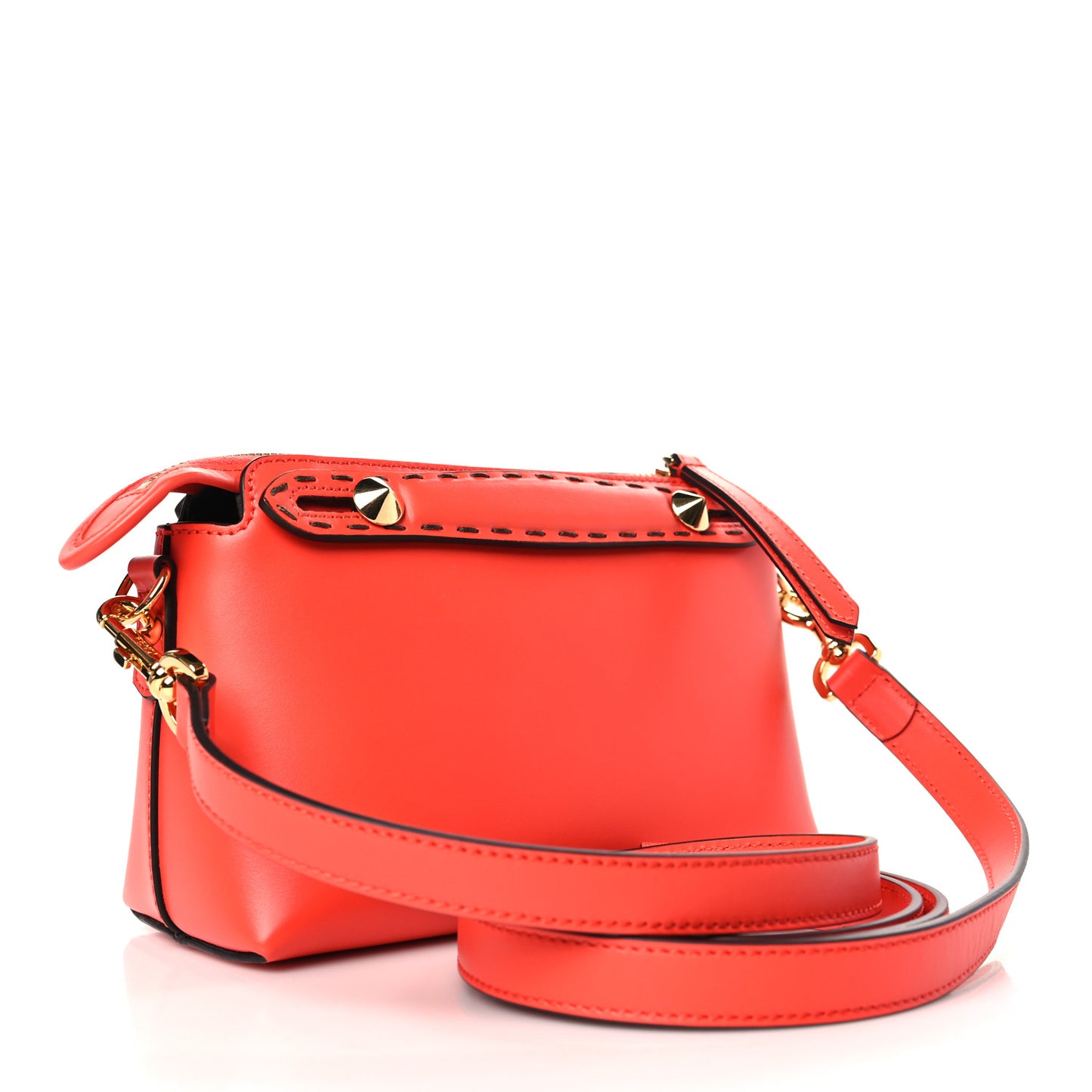 Vitello King Logo Embossed Mini By The Way Boston Bag Tulipano