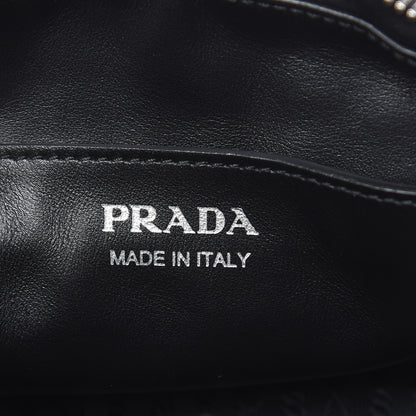 Prada Soft Calfskin Impunture Diagramme Belt Bag Black 7 of 9