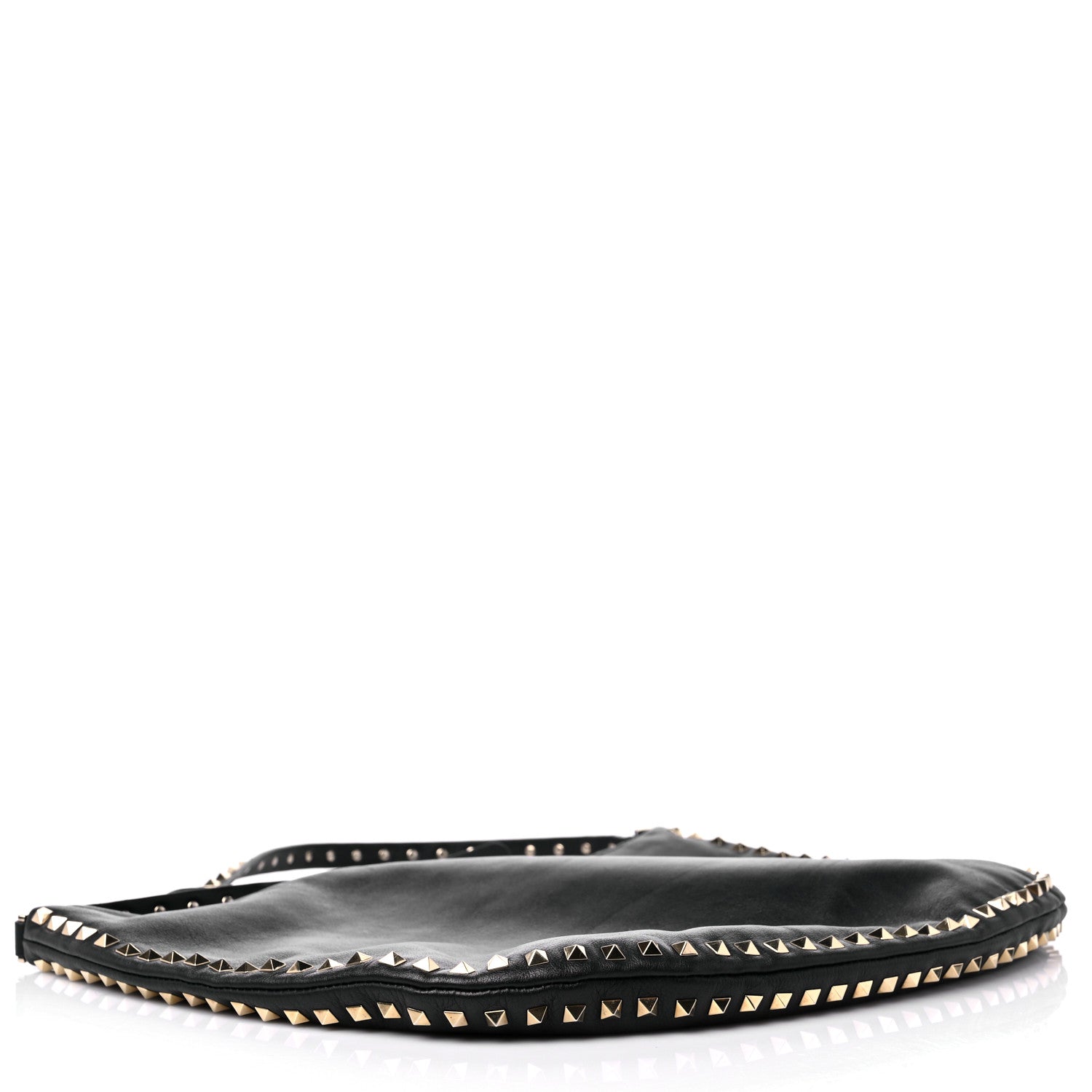 Valentino Garavani Vitello Rockstud Hobo Black 4 of 12
