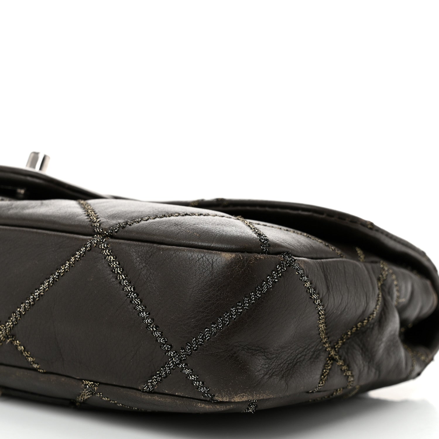 Chanel Calfskin Stitch Small Flap Dark Brown 10 of 12
