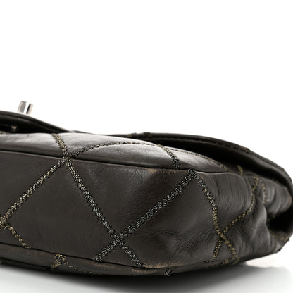 Chanel Calfskin Stitch Small Flap Dark Brown 10 of 12