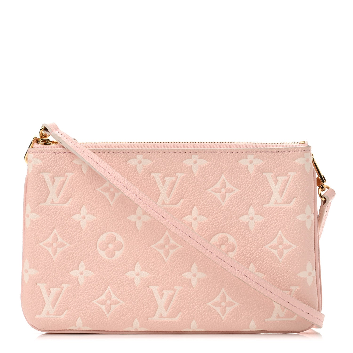 Louis Vuitton Empreinte Monogram Double Zip Pochette Rose 1 of 10