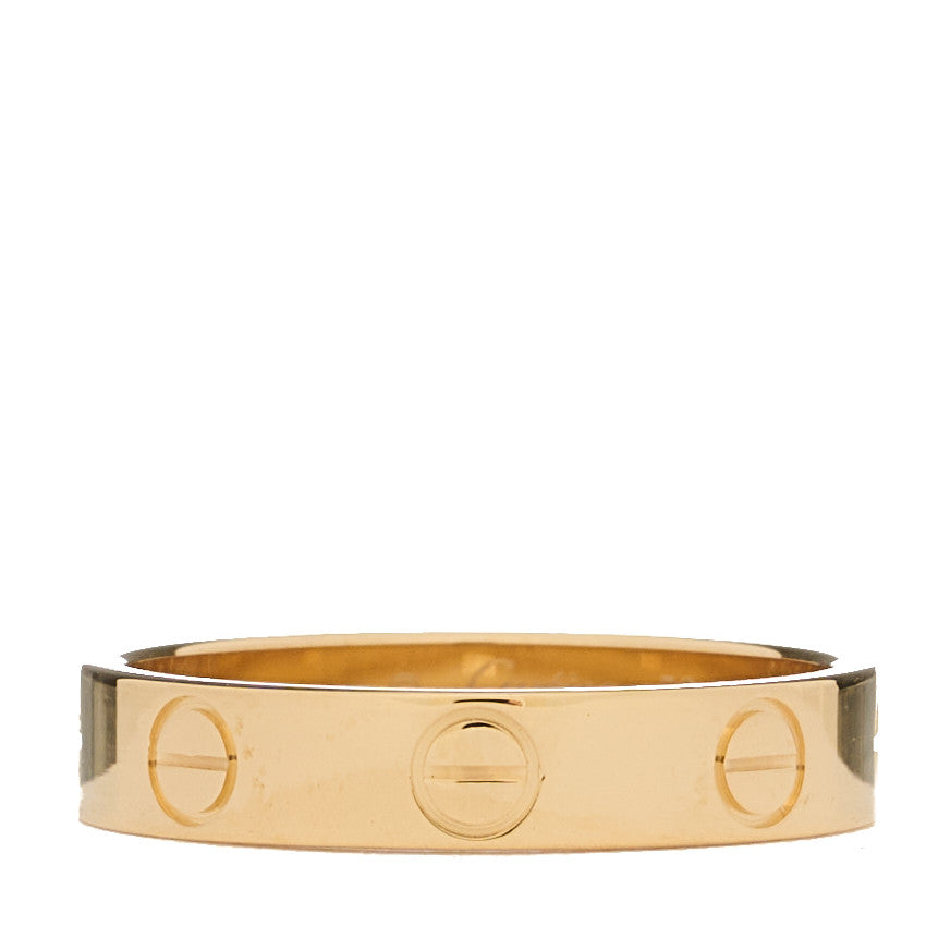 18K Yellow Gold 3.5mm LOVE Wedding Band Ring 50 5.25