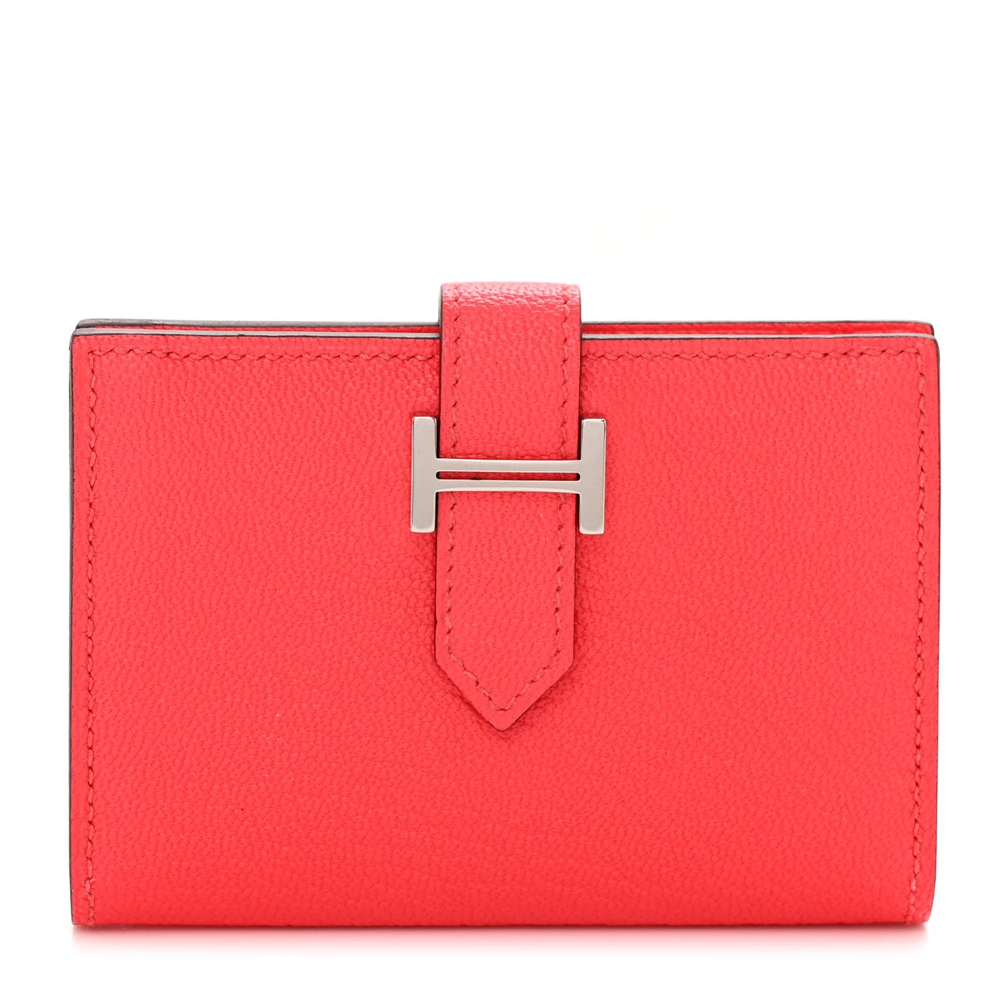 Chevre Mysore Bearn Card Holder Wallet Rose Texas