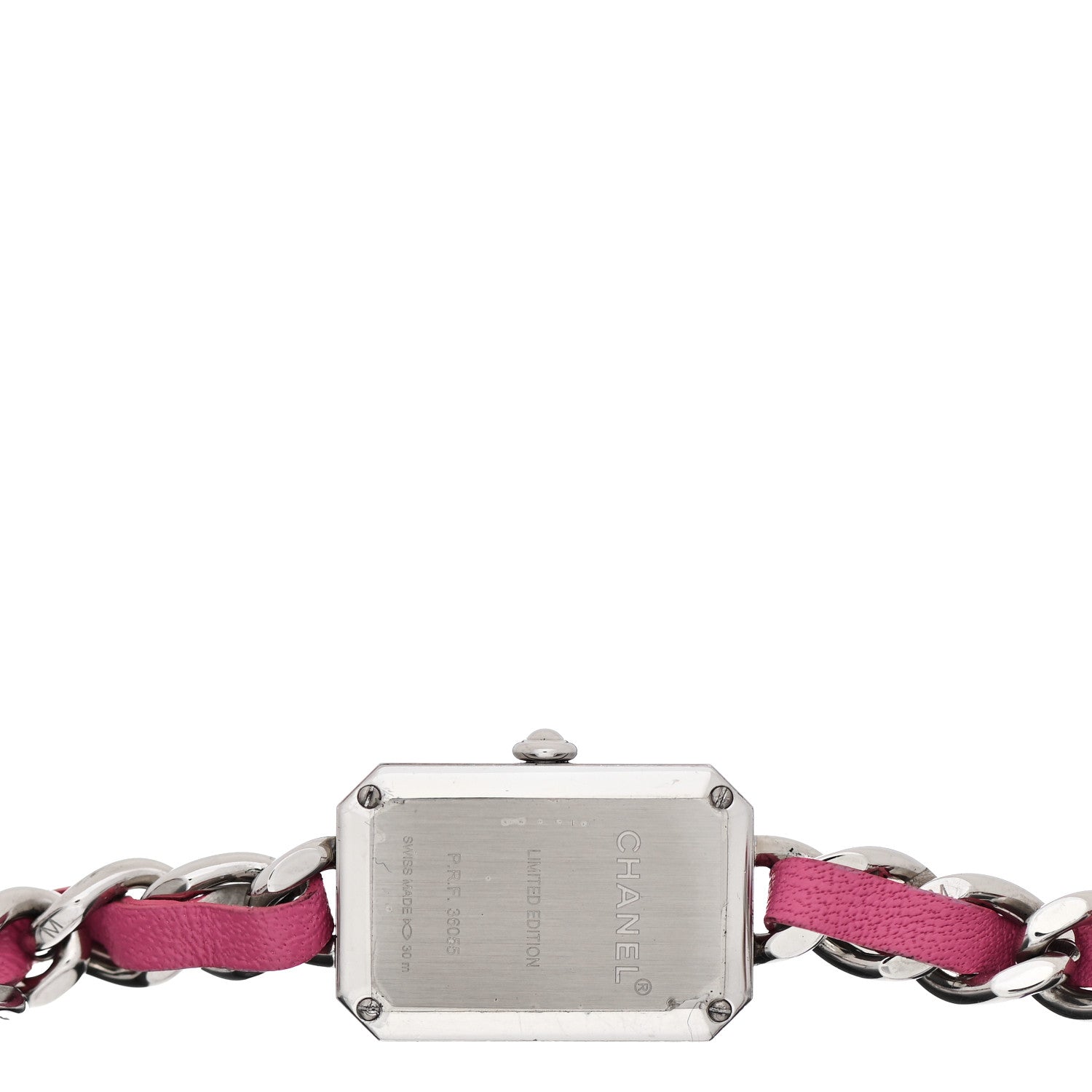 Chanel Stainless Steel Lambskin Mother of Pearl 16mm Premiere Rock Triple Row Quartz Watch Pink 4 of 5