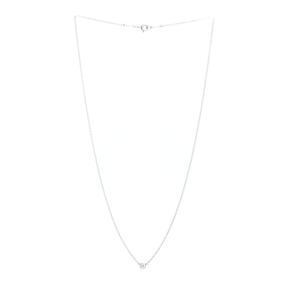 Tiffany Platinum Diamond .08ct Elsa Peretti Diamonds by the Yard Pendant Necklace 3 of 4