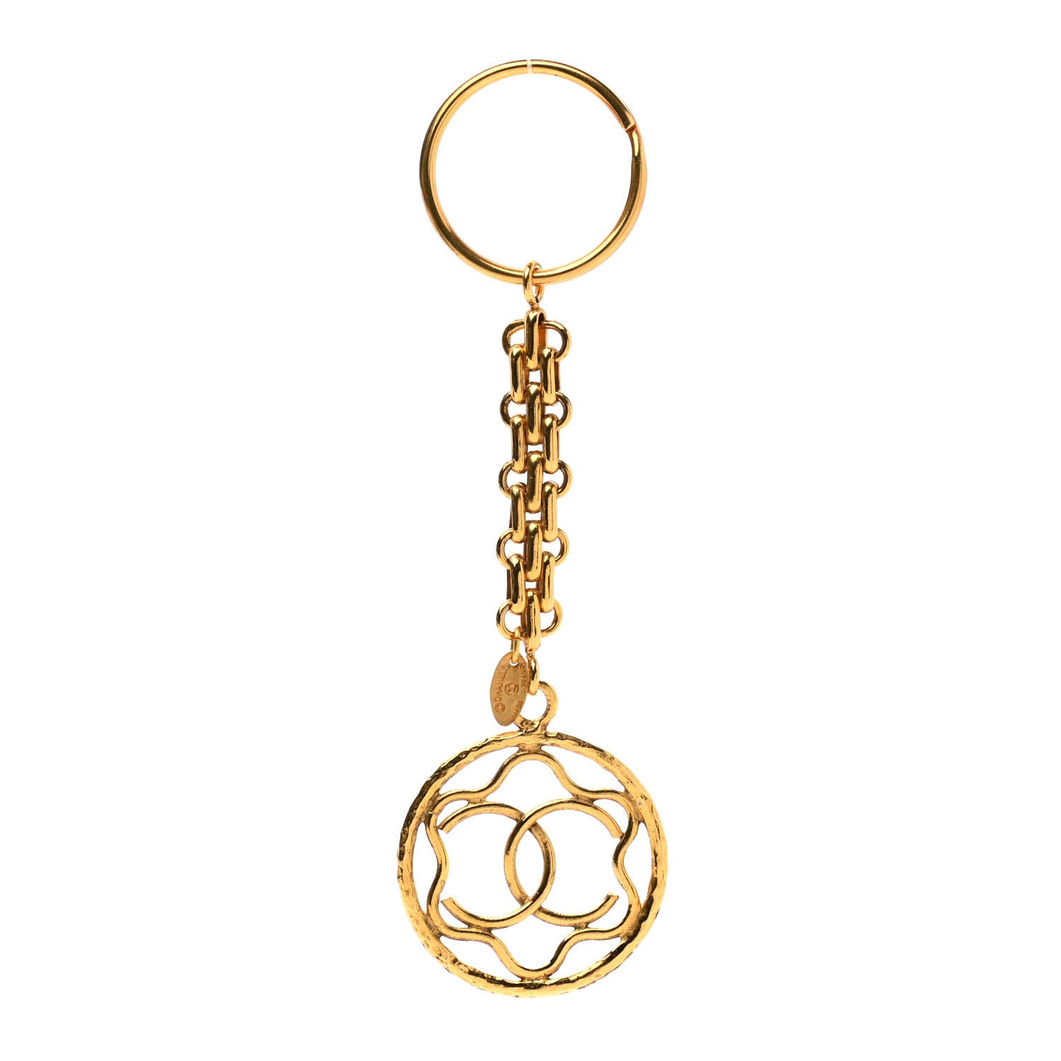 Chanel CC Key Chain Gold 1 of 4