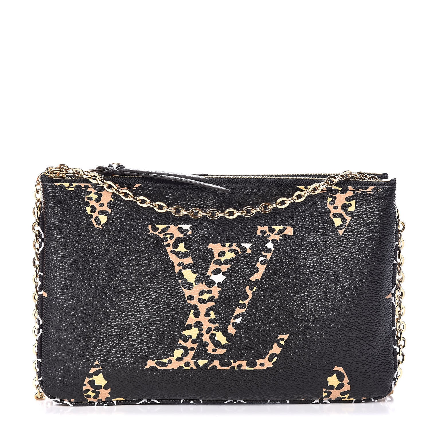Louis Vuitton Monogram Giant Jungle Pochette Double Zip Black 1 of 11