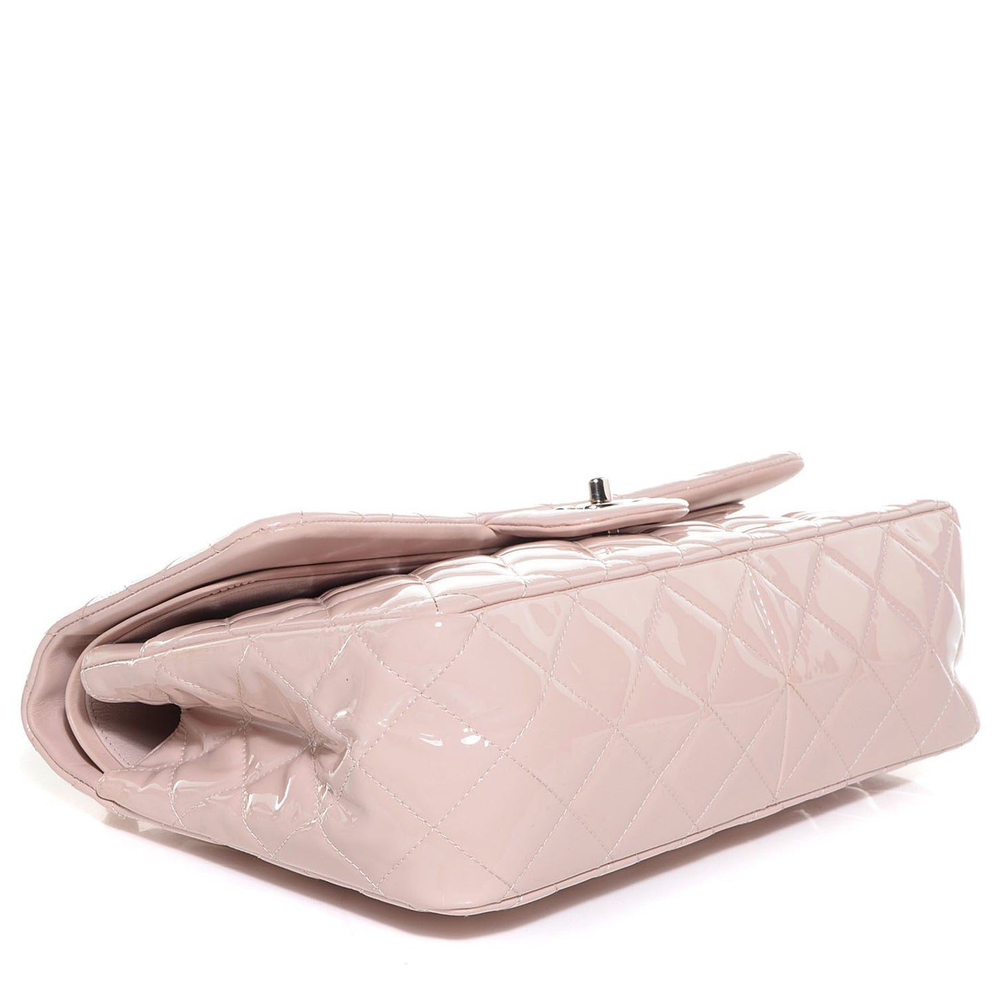 Patent Jumbo Double Flap Light Pink