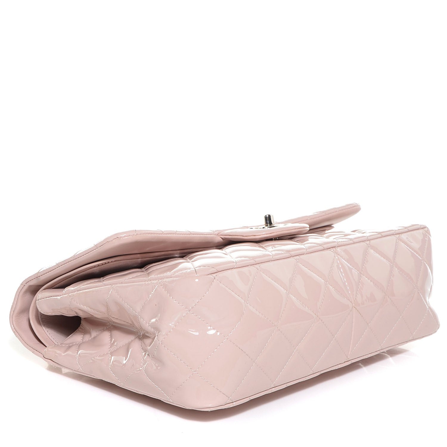 Chanel Patent Jumbo Double Flap Light Pink 4 of 9