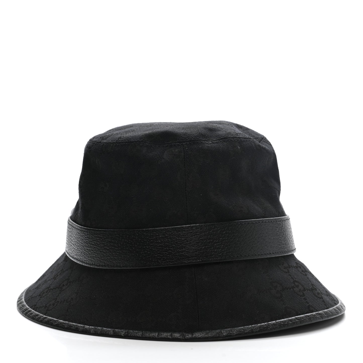 Monogram Textured Dollar Calfskin GG Jago Bucket Hat L Black