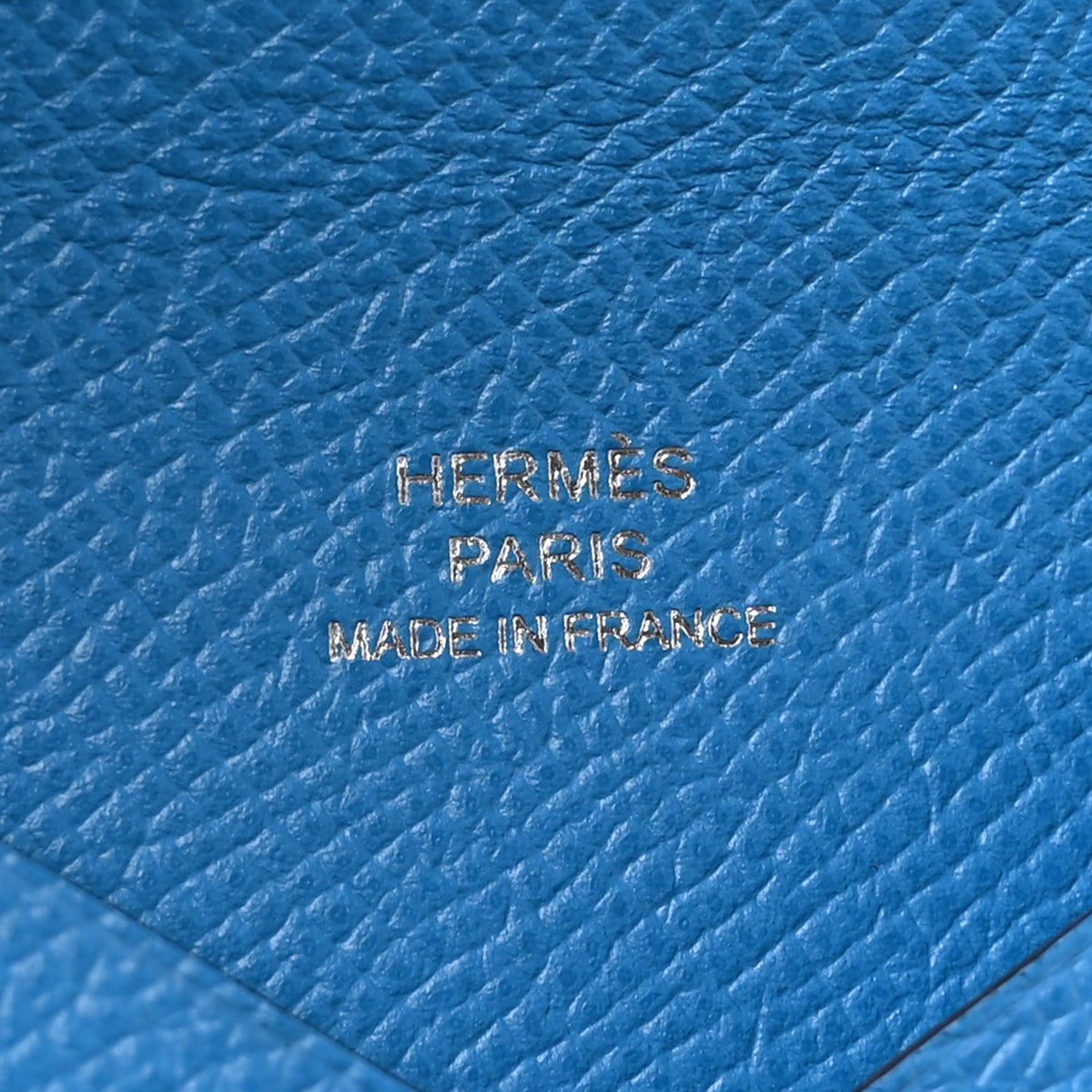 Epsom Calvi Card Case Bleu Zanzibar