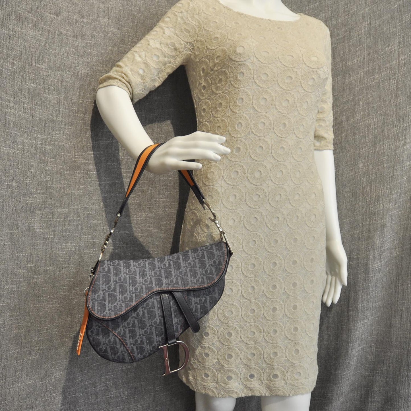 Denim Monogram Flight Saddle Bag