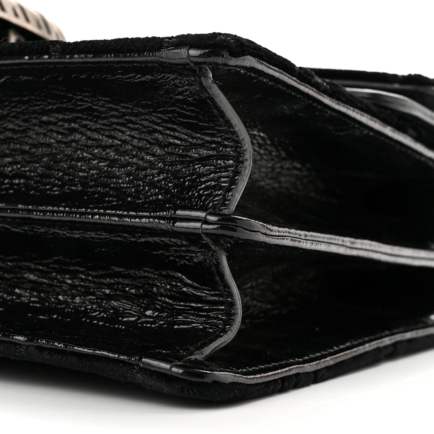Velvet GG Monogram Small Dionysus Shoulder Bag Black