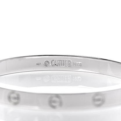Cartier 18K White Gold LOVE Bracelet 17 5 of 6