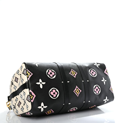 Louis Vuitton Monogram Giant Wild At Heart Keepall Bandouliere 45 Black 3 of 7