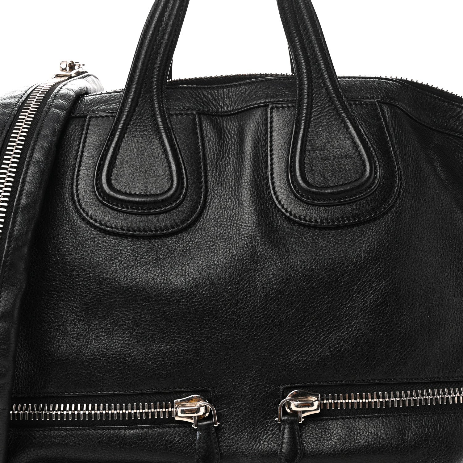 Givenchy Calfskin Large Zip Nightingale  Black 7 of 9