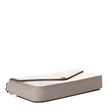 Louis Vuitton Epi Felicie Pochette Chain Wallet Galet 5 of 24