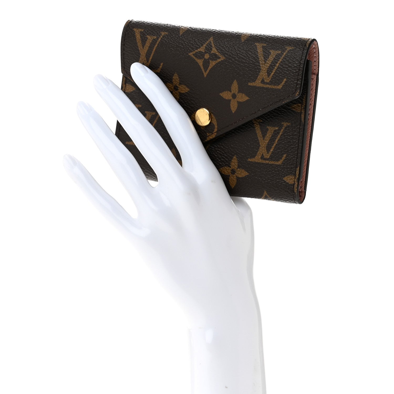 Louis Vuitton Monogram Victorine Wallet Rose Ballerine 2 of 8