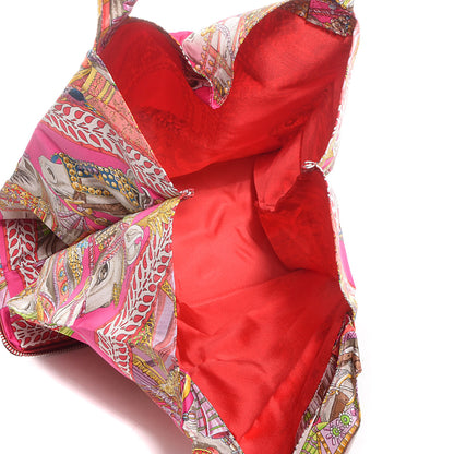 Hermes Silky Pop La Danse du Cheval Marwari Shopper Tote 10 of 13