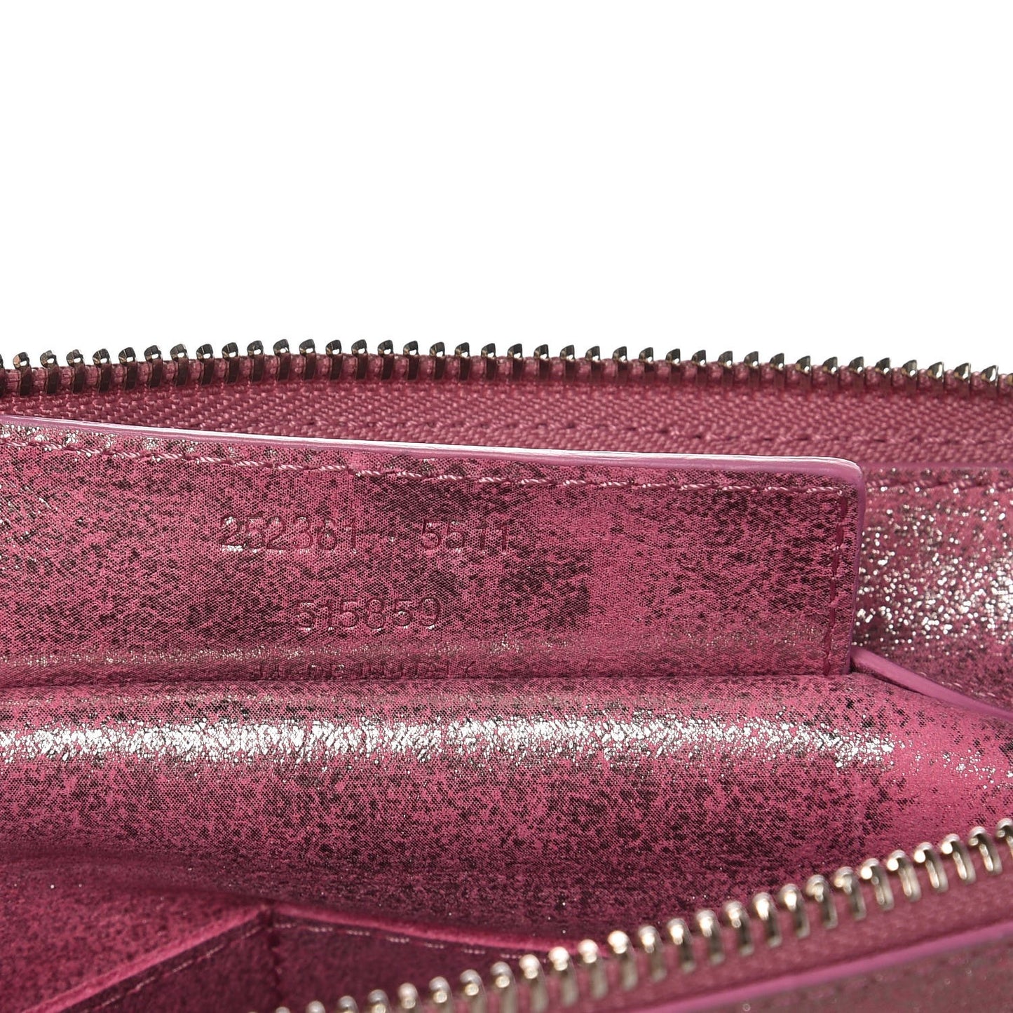 Metallic Calfskin Milky Way Papier Clutch Hip Pink