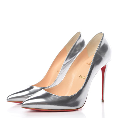 Christian Louboutin Pigalle Follies 100 Pumps 40.5 Antispecchio Silver 3 of 10