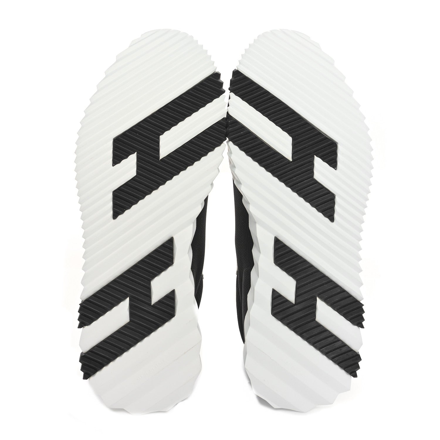 Hermes Air Mesh Suede Goatskin Mens Bouncing Sneakers 42 Black White 7 of 10