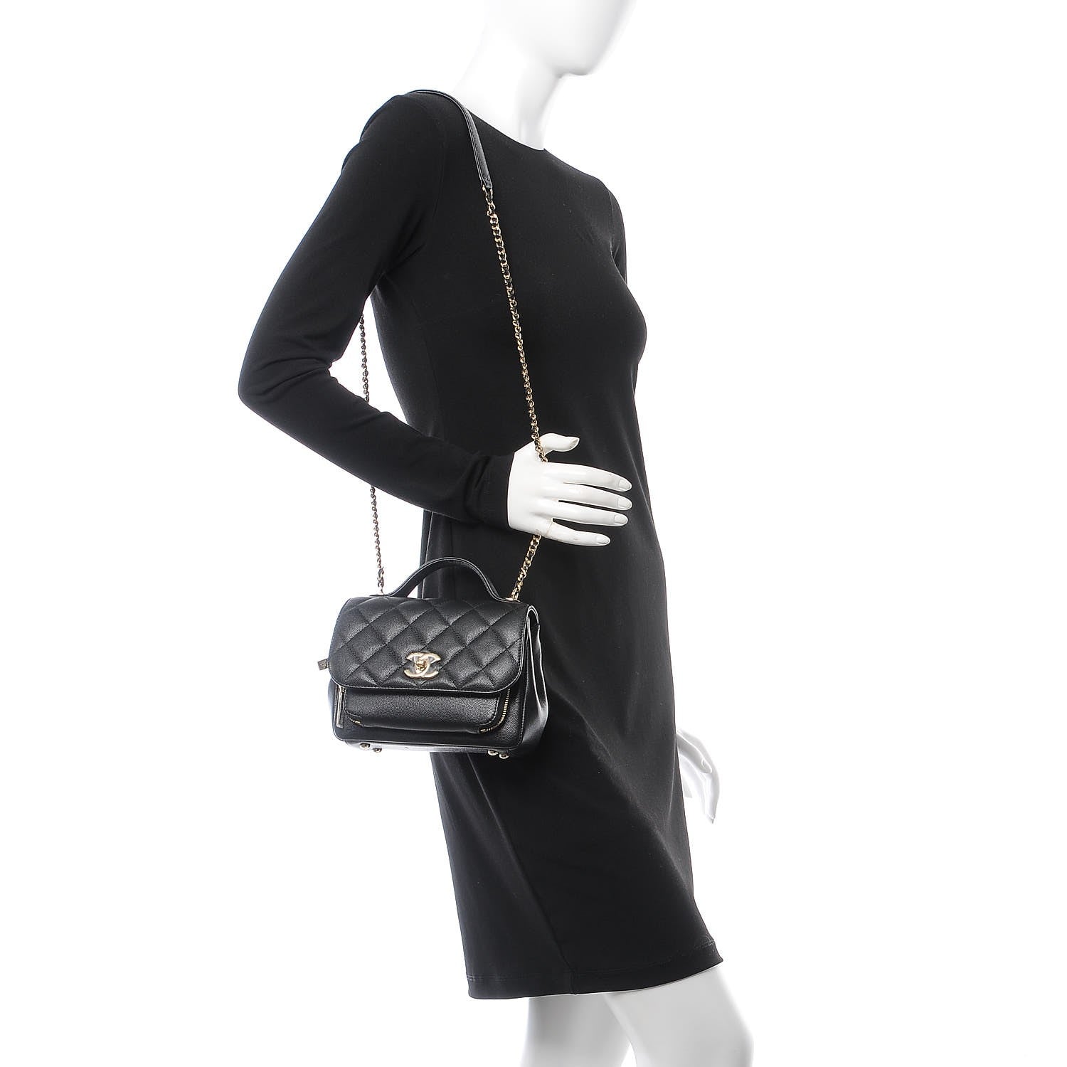 Chanel Caviar Quilted Small Business Affinity Flap Black 2 of 7