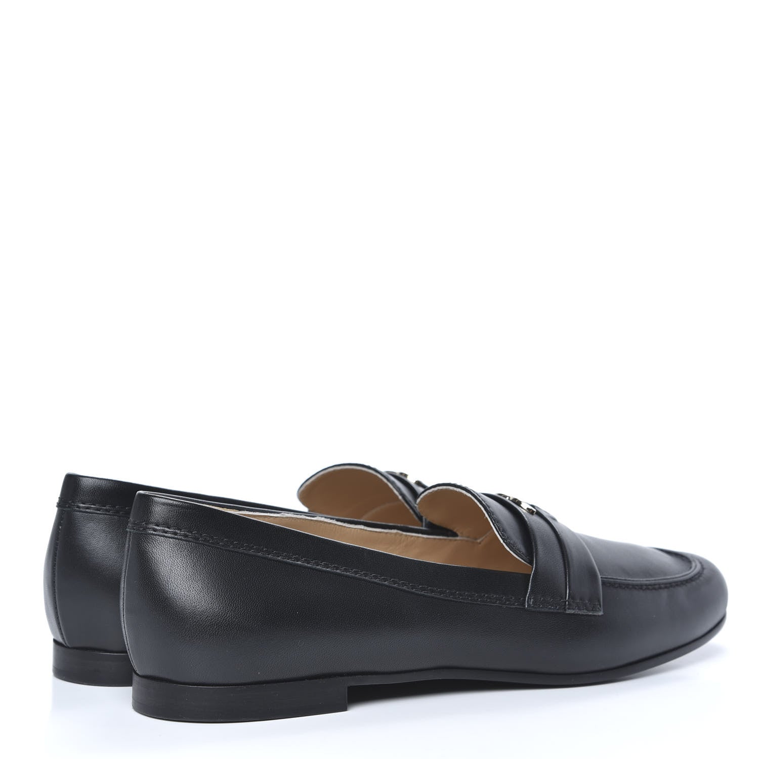 Chanel Lambskin CC Loafers 39 Black 4 of 9