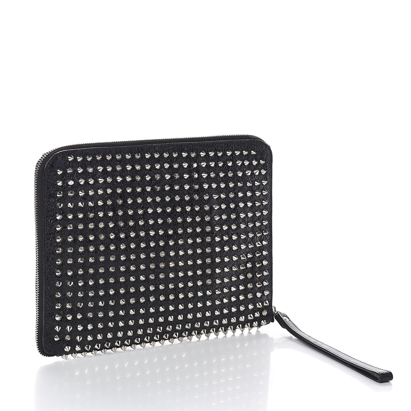 Metallic Calfskin Spiked IPad Case Black