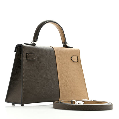 Hermes Epsom Casaque Mini Kelly Sellier 20 Vert Loden Dune Dark Bronze 3 of 11