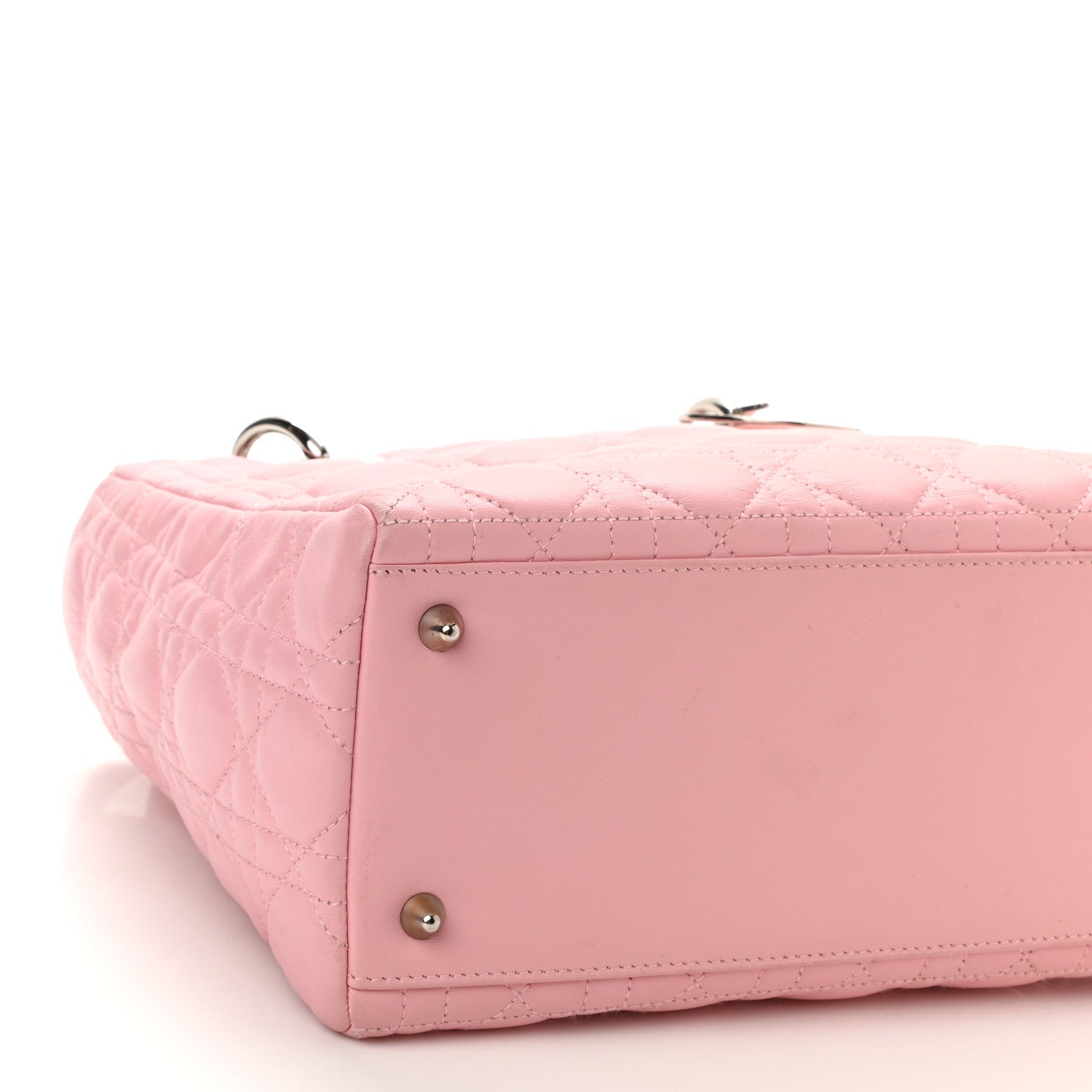 Christian Dior Lambskin Cannage Medium Lady Dior Light Pink 9 of 16