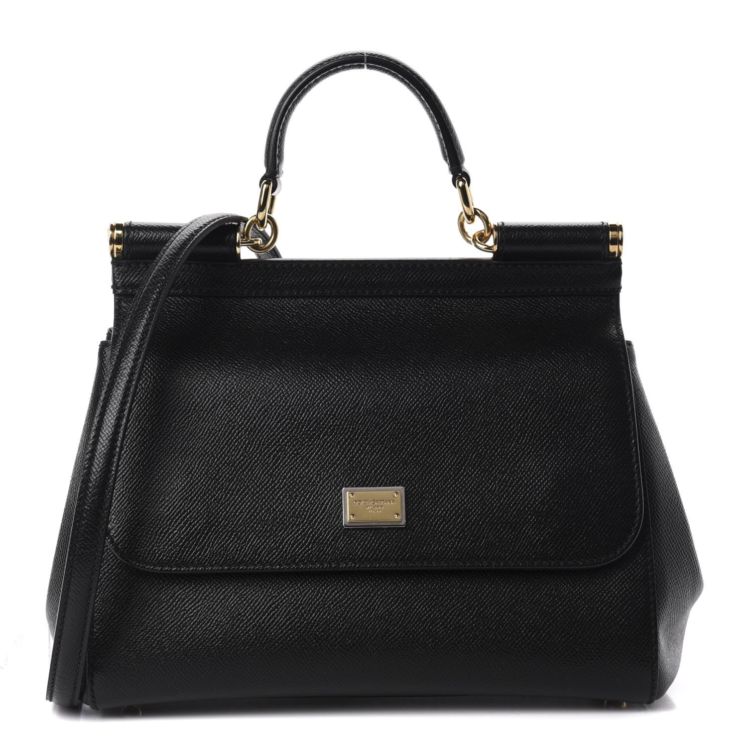 Dolce & Gabbana Dauphine Medium Miss Sicily Satchel Black 1 of 12