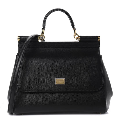 Dolce & Gabbana Dauphine Medium Miss Sicily Satchel Black 1 of 12