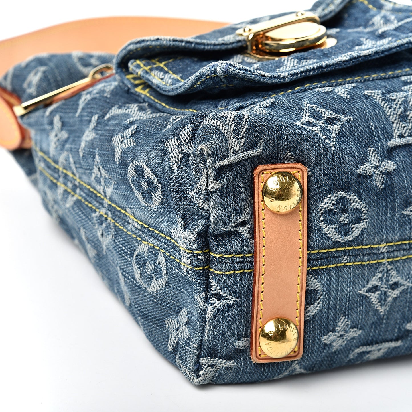 Monogram Denim Baggy PM Blue