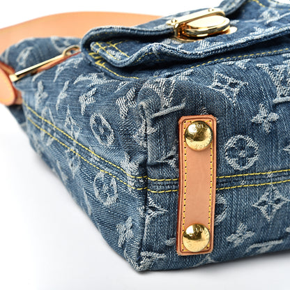 Louis Vuitton Monogram Denim Baggy PM Blue 7 of 8